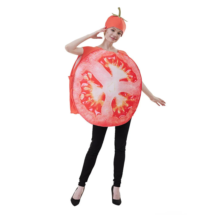 Halloween Adult Funny Cosplay Fruit Vegetable Costume Banana Carnival Dress Up Outfit Couple Party Purim Fancy Dress Stage Show