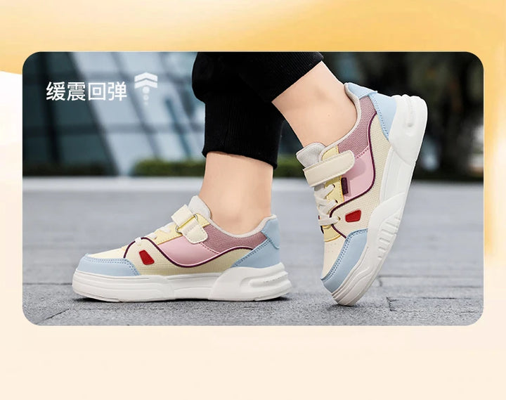 Kids Spring Sneakers Girls School Casual Shoes Outdoor Breathable Running Shoes Light Soft Tenis Pink Non-slip Children Shoes