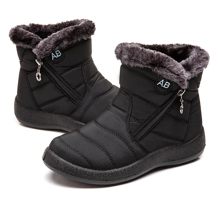 Women's Boots Women's Ankle Boots With Fur Winter Shoes Women Low Heels Winter Boots Snow Waterproof Botas Mujer Winter Footwear