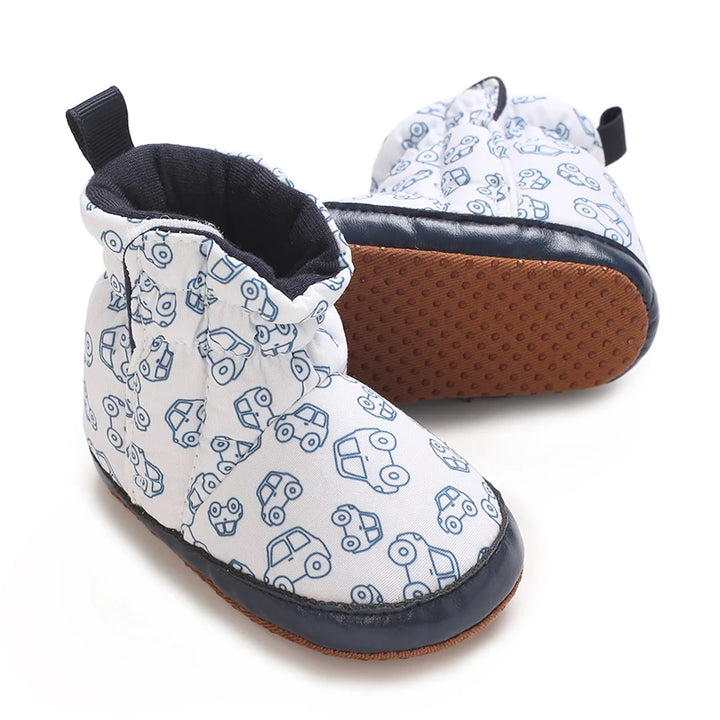 Baby Boots Cartoon Cute High Quality Soft Cotton 0-18M Newborns' Pre Step Shoes Suitable for Spring and Autumn Fashion