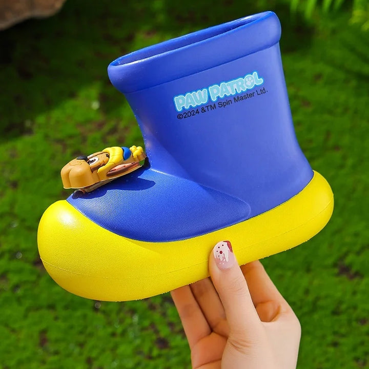 Paw Patrol Kids' Rain Boots For Boys Girls Toddler Lightweight Anti Slip Baby Water Shoes Kindergarten Cute Waterproof Footwear