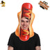 Zawaland Halloween Cosplay Hats Funny Wacky Hot Dog Pizza Caps Halloween Party Costume Accessories Adult Cactus Plants Hats