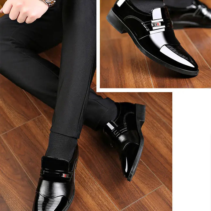 Luxury Men's Dress Shoes Elegant Mens Wedding Party High Quality Dress Shoes Social Man Dress Shoes Round Toe Office Men Loafers