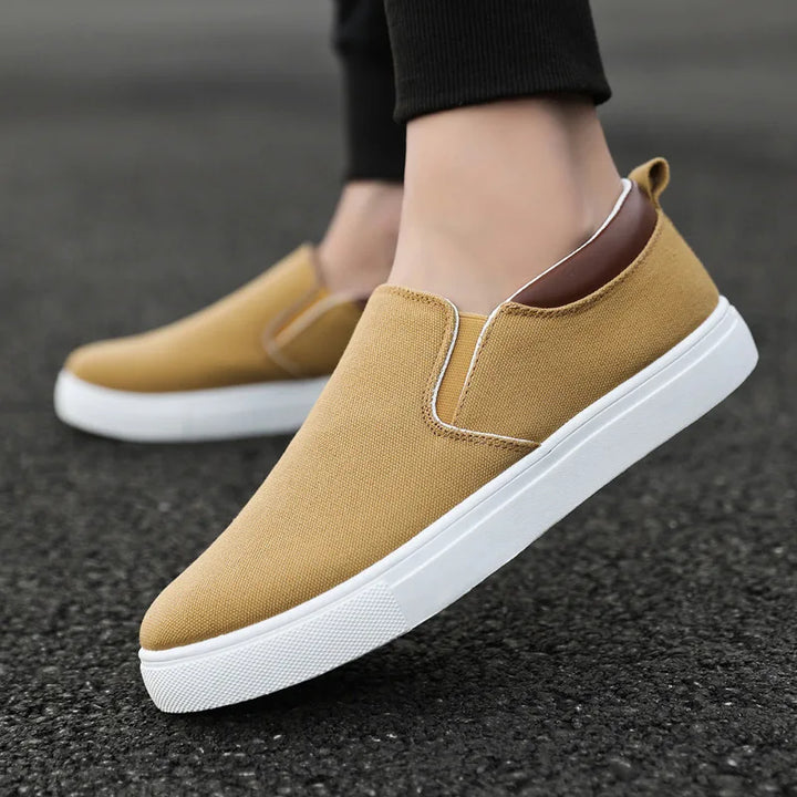 New Casual  Sneaker Canvas Boys Fashion Slip-on Vulcanized Flat