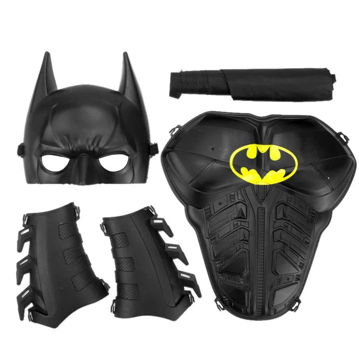 🦇💥 Unleash Your Inner Hero!
Kids will love this 4-piece Batman costume set — includes mask, cape, wrist guards, and breastplate for epic superhero adventures. Perfect for Halloween, cosplay, or dress-up play! 🎃✨
🛒 Get yours today!