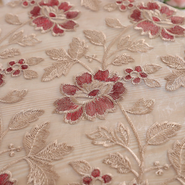 Battilo Lace Table Cover Round Rectangular Tablecloth Luxury Embroidered Coffee Table Cloths for Dining Table Wedding Home Decor
