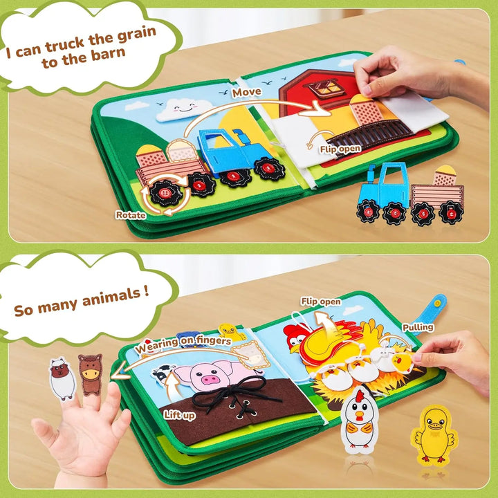 Baby Toy Soft 3D Cloth Book First Book Montessori Infant Early color Cognitive Educational Toys Learning Basic Life Skills Toys