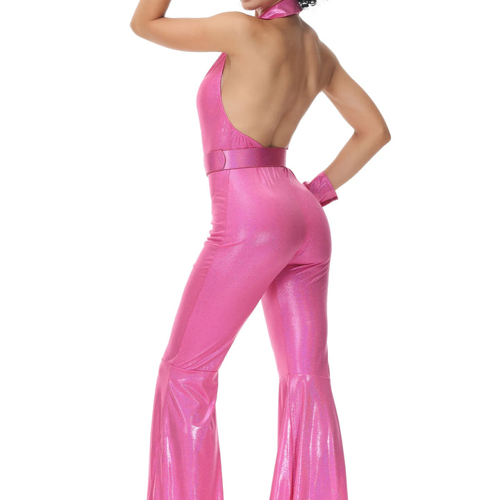 Halloween Vintage Party Costume – 70’s & 80’s Hippie Disco Jumpsuit | Retro Carnival, Music Festival & Dance Outfit for Men & Women.