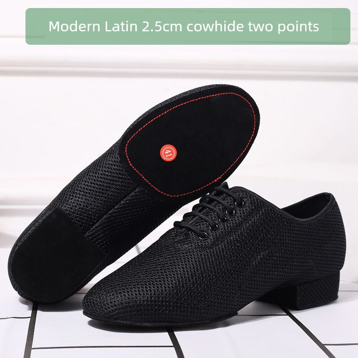 Dance Qingyun Men Flyknit Net Dancing Shoes Latin Dance Shoes Ballroom Dance Modern Dance Square Dance Shoes Dancing Shoes Breathable