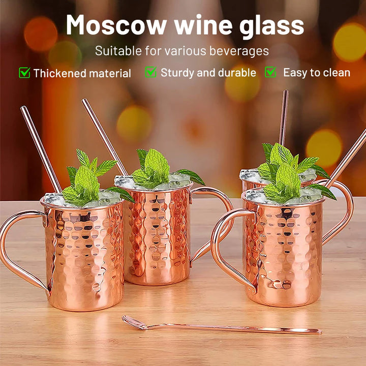 1pc 450ml Copper Moscow Mule Mug Durable Stainless steel Beer Mugs Coffee Mug Milk Cup  Bar Cup Drinkware 2025 New