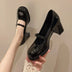 Women's Dresses Leather Shoes New Spring Autumn Women's Loafers Fashion Catwalk Versatile Mary Jane Shoes Ladies High Heel Shoes