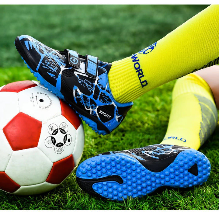 Kids Football Boots Child Soccer Shoe Anti Skid Boys Turf Cleats Hard Court Youth Training Trainers Children Futsal Sneakers