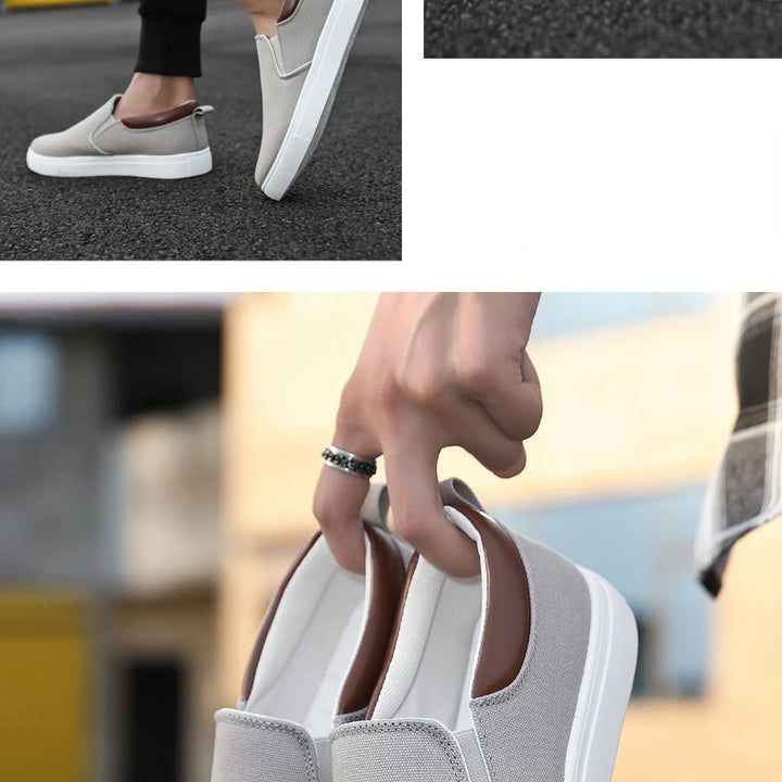 New Casual  Sneaker Canvas Boys Fashion Slip-on Vulcanized Flat