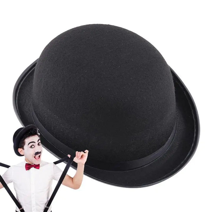 Halloween Men Women Magician Hats C ap Gentleman Jazz Hat Top Hat Black Party Bowler Hat Coachman Hat Classic Derby Hat Cosplay