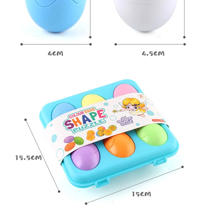Eggs Screws 3D Puzzle Montessori Learning Education Math Toys Kids Shape Match Smart Game For Children Educational Easter Gifts