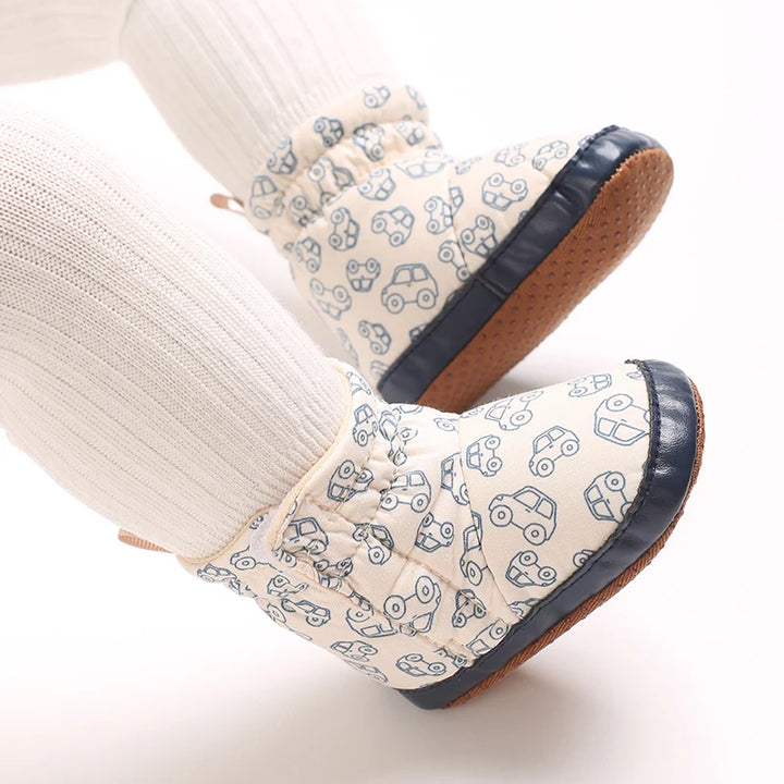 Baby Boots Cartoon Cute High Quality Soft Cotton 0-18M Newborns' Pre Step Shoes Suitable for Spring and Autumn Fashion