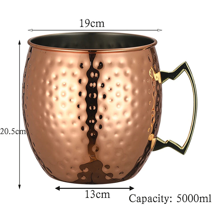 Extra Large 5L Hammered Moscow Mule Mug Mega Mug Moscow Mule Ice Bucket Mug