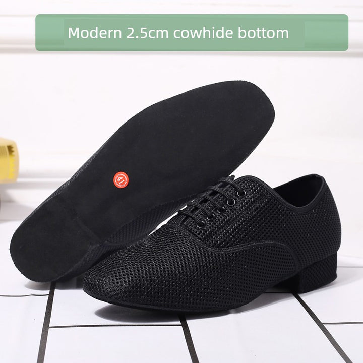 Dance Qingyun Men Flyknit Net Dancing Shoes Latin Dance Shoes Ballroom Dance Modern Dance Square Dance Shoes Dancing Shoes Breathable