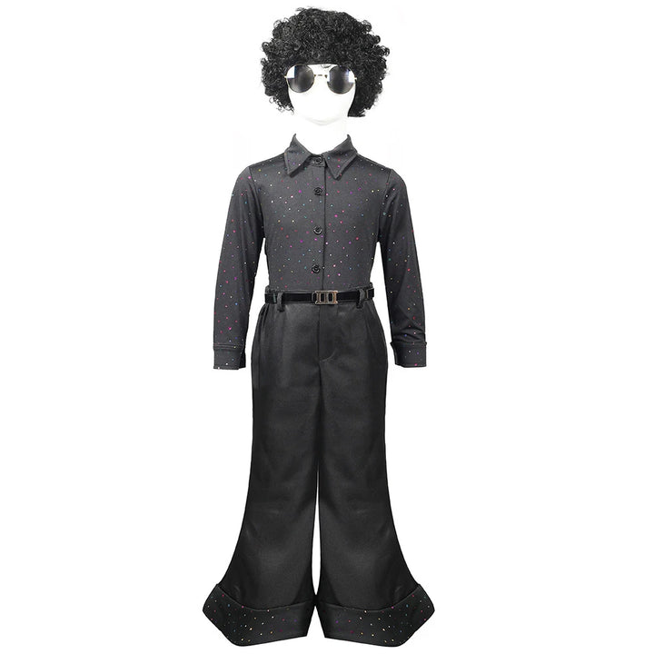 Kids’ 70s Disco Sequin Costume – Retro Hippie Singer Outfit for Halloween, Parties & Stage Performances"
✨ Shine under the spotlight with this dazzling 70s disco costume for kids! Featuring sparkling sequins and a retro hippie vibe🕺🏼