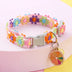 Pet Collar With Bell Cartoon Footprint Colorful Dog Puppy Kitten Collar Adjustable Safety Bell Ring Necklace Pet Accessories 1Pc
