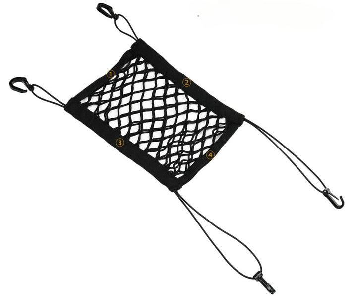 Pet Dog Rear Seat Car Fence Dog Isolation Protection Net Elastic Double Layer Storage Separation Net Pet Safety Rail Pet Suppliy