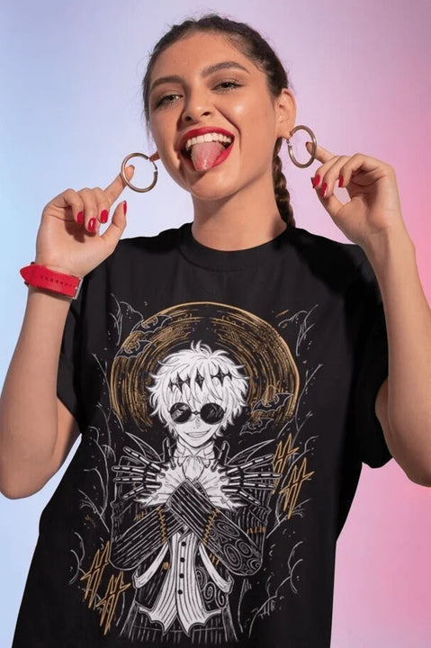 Funny Graphic T-Shirts Halloween Japanese mobile game Shirt Gift Horror Anime