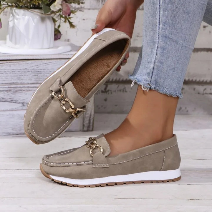 New Women Flats Comfy Casual Shoes Stylish Light Durable Breathable Loafers Slip-On Luxury Trend Classic Spring Female Sneakers
