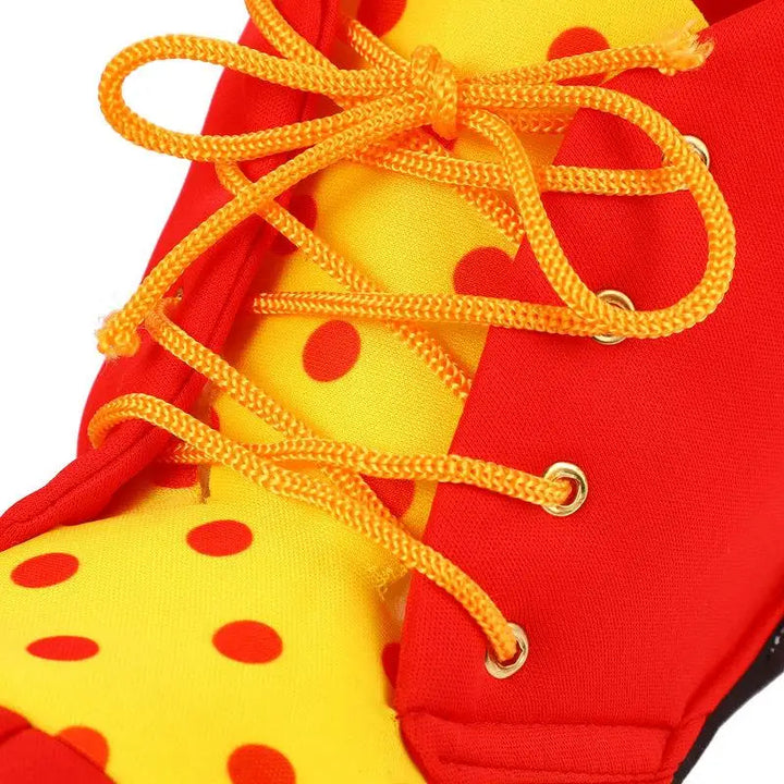 Adult Clown Shoes Costume Halloween Red Yellow Circus Play Role Masquerade Costumes Carnival Men Cosplay Prop Shoes