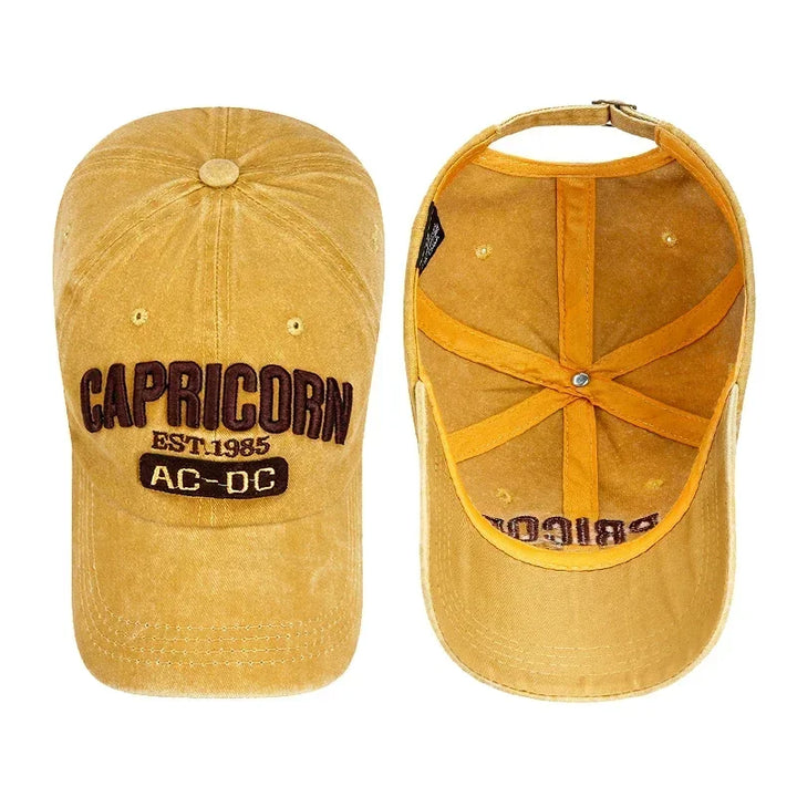 New Retro American Style Washed Old Hat Men and Women Fashion Three-Dimensional Embroidered Letters Sun Visor Baseball Cap