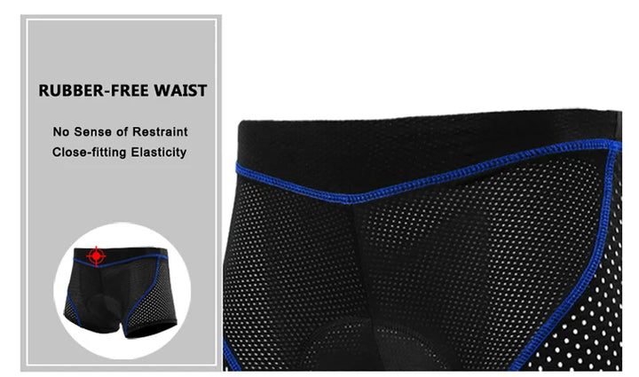 X-TIGER Cycling Shorts Breathable Mesh Cycling Underwear 5D Gel Pad Shockproof MTB Bike Shorts Men Shorts
