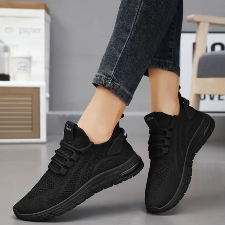 Women Casual Sneakers Lace-up Gym Vulcanized Shoes White Female Footwear Fashion Breathable Walking Mesh Flat Shoes Trainers