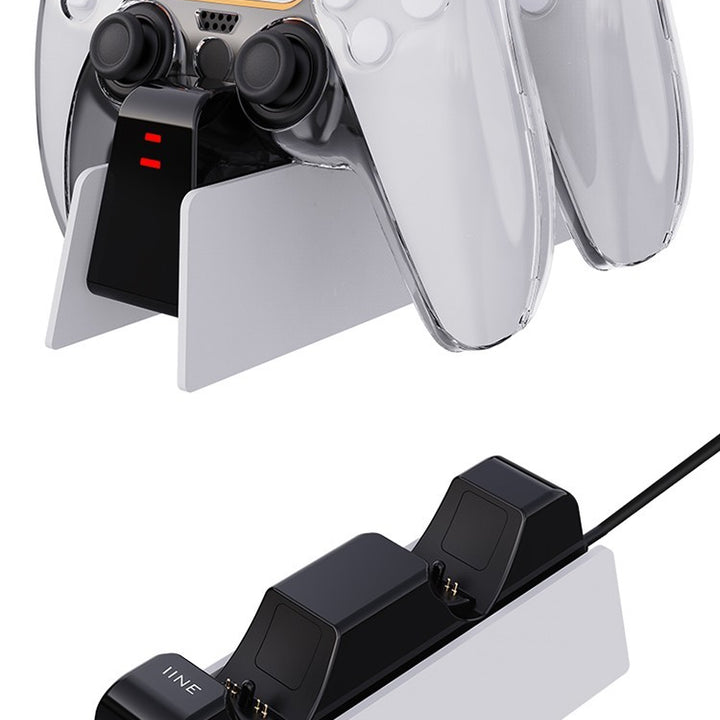 Good Value Ps5 Handle Charging Set Support Silicone Case Charging Ps5 Elite Handle Charging Base Double Charging Accessories