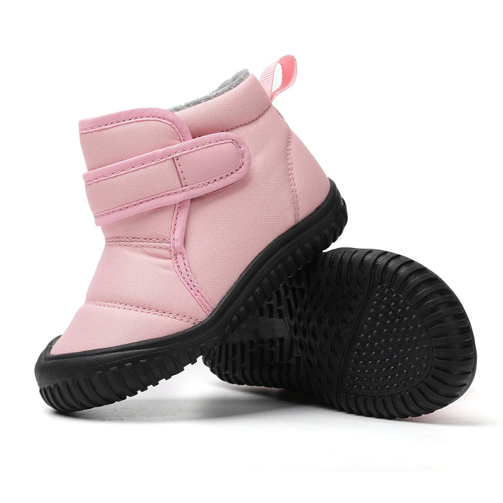 New 2024 Kids Snow Boots Girls Ankle Winter Boots Warm Plush Boys Fur Shoes Children Platform Boots Size 20-28