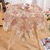 Battilo Lace Table Cover Round Rectangular Tablecloth Luxury Embroidered Coffee Table Cloths for Dining Table Wedding Home Decor