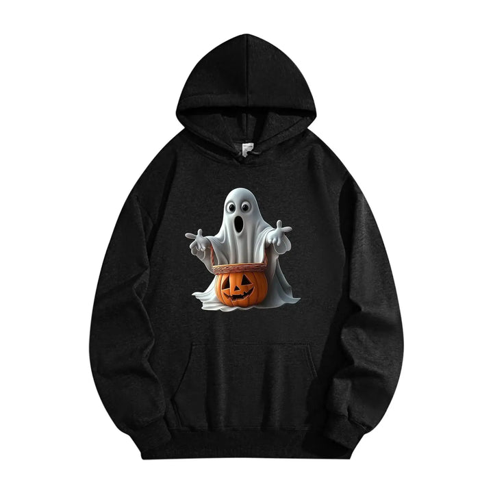 Halloween Skull Printed Men's Hoodies Graphic Sweatshirt Oversized Autumn Women Long Sleeve Holiday Clothes Pullover Tops Unisex