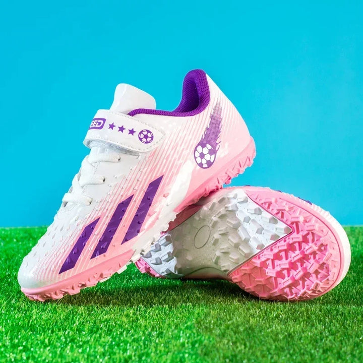 Kids Football Boots Society Cleats Soccer Shoes Boys Indoor Football Field Boots Children Non Slip Fast Training Sneakers Match
