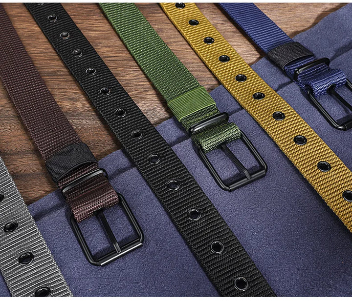 Men Belts Canvas Nylon Webbing Tactical Belt Fashion Casual Designer Unisex Belts High Quality Sports Strap