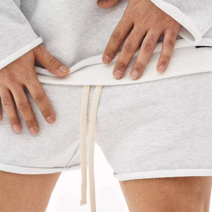 Men Shorts Casual Short Pants Ripped Cotton Gym Shorts Men Jogger Workout