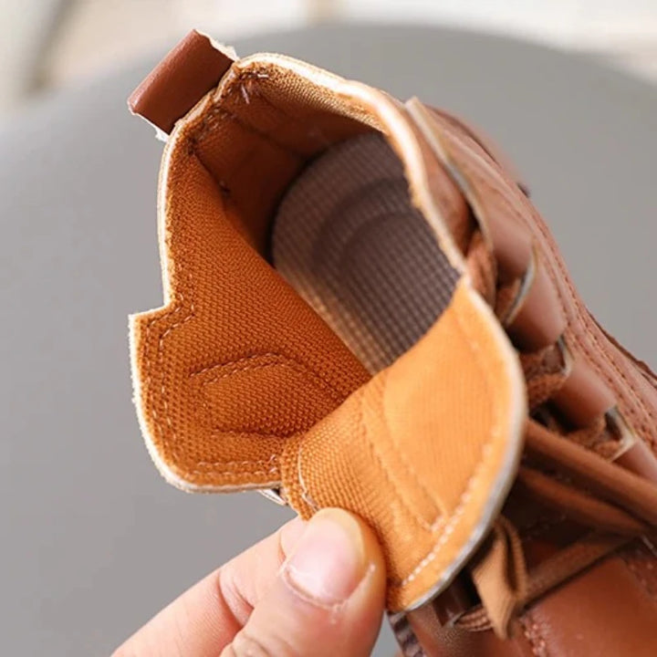 Boys Boots Kids Ankle Boots 2025 Autumn Winter New Toddlers Children Fashion Boots for Little Boy Girl Lace-up Soft Rubber