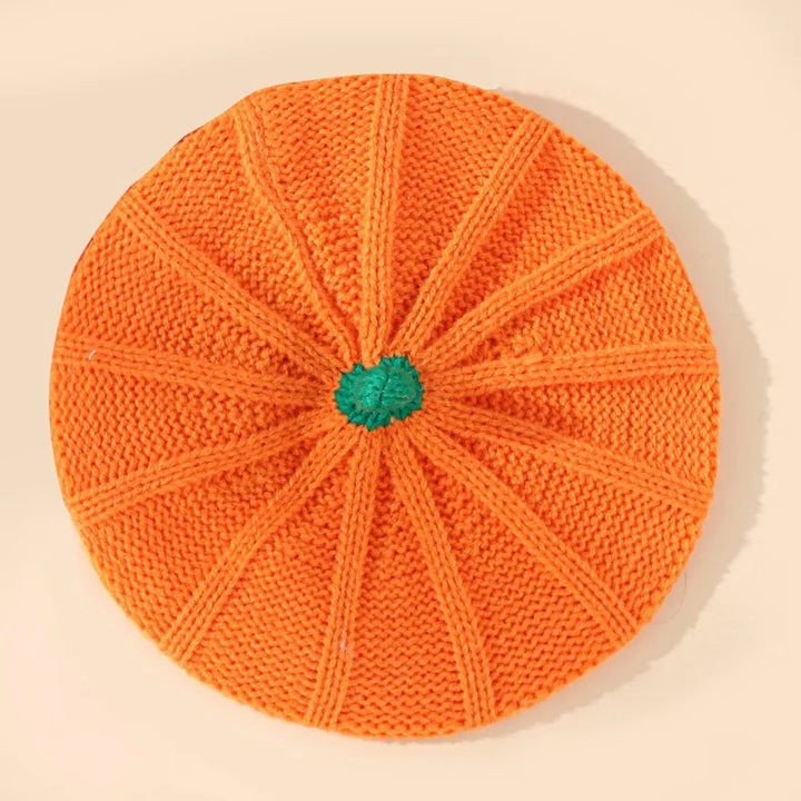 Halloween Pumpkin Beret Hat Decoration Thanksgiving Autumn Winter Parent-Child Knitted Hats Warm Knit Hat Christmas Party Hats