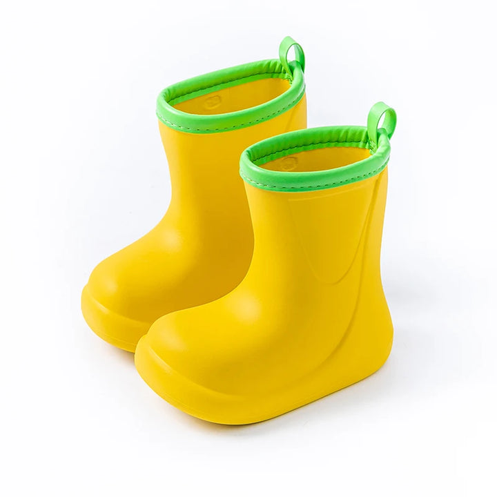 Korean INS Children's Rain Boots Bear Baby Anti-slip Waterproof Light Weight Unisex Kids Shoes Soft Sole Easy to Wear And off
