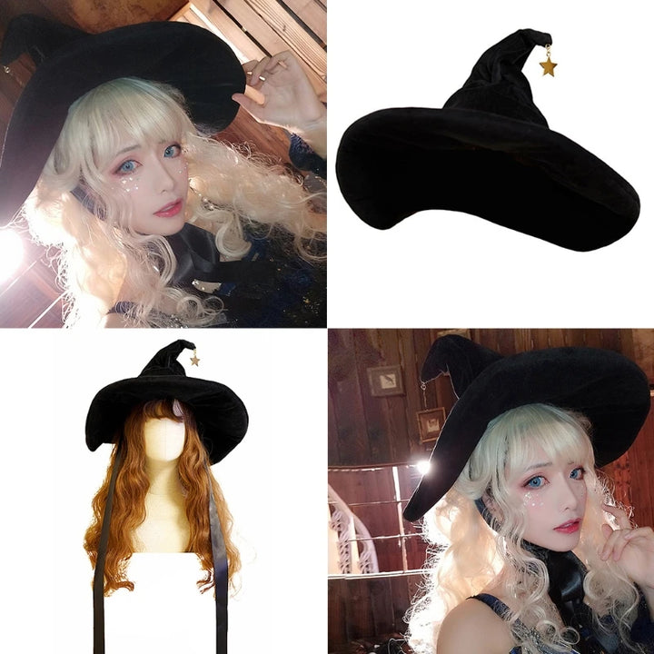 Halloween Witch Hat Hairband Halloween Witch Headband Mini Pointy Witch Hat for Halloween Cosplay Party Children