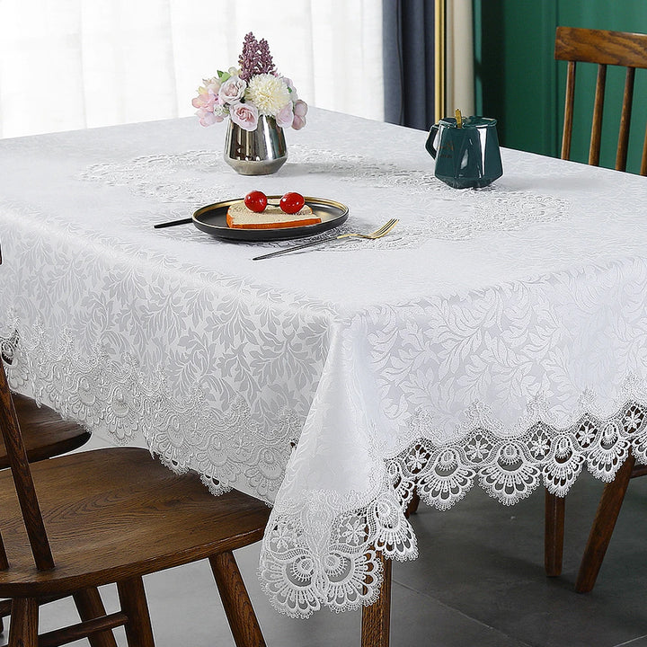 Elegance for Every Occasion
This white floral lace embroidered tablecloth adds a touch of sophistication to any setting. Waterproof, versatile, and perfect for dining tables, weddings, or home décor. ✨🍽️