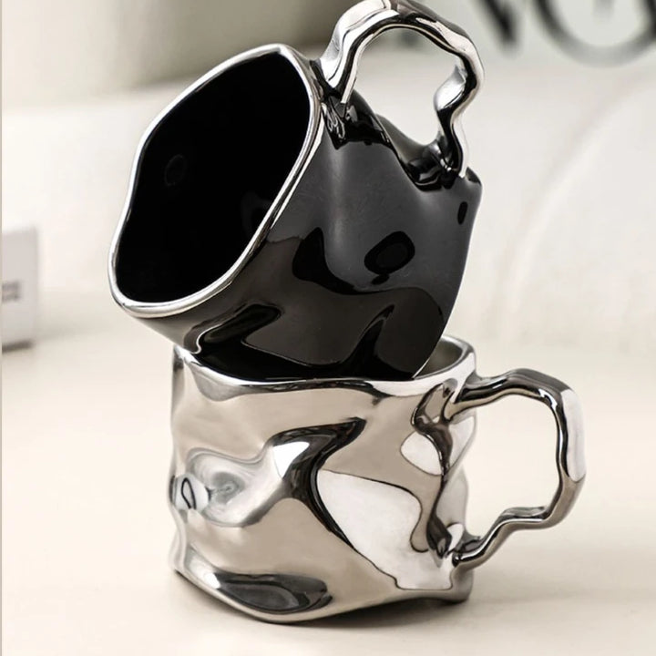 Irregular Ceramic Mugs Creative Coffee Cups Couple's Home Cups Ceramic Mugs Living Room Drinking Utensils Ceramic Mugs Gifts