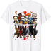 Horror Movies Character Halloween Clothes Costume Gift T-Shirt Gothic Graphic Tee Top Short Sleeve Women Clothing Y2k Tops