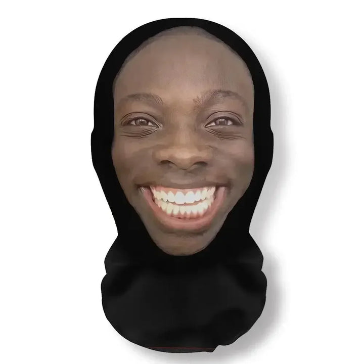 Cosplay Headwear Hip Hop Fashion Hood Hat Headgear New 3D Printed Kanye Mask Elastic Mesh Halloween Decor Full Face Mask Unisex