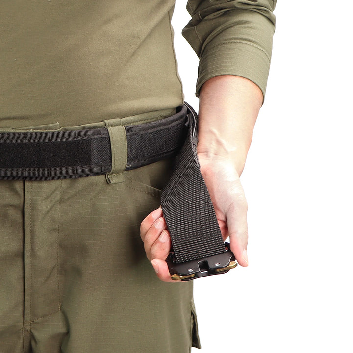 Tactical Quick Release Metal Buckle for Men, MOLLE Airsoft Men Belts, Military Tactical Belt, 2"
