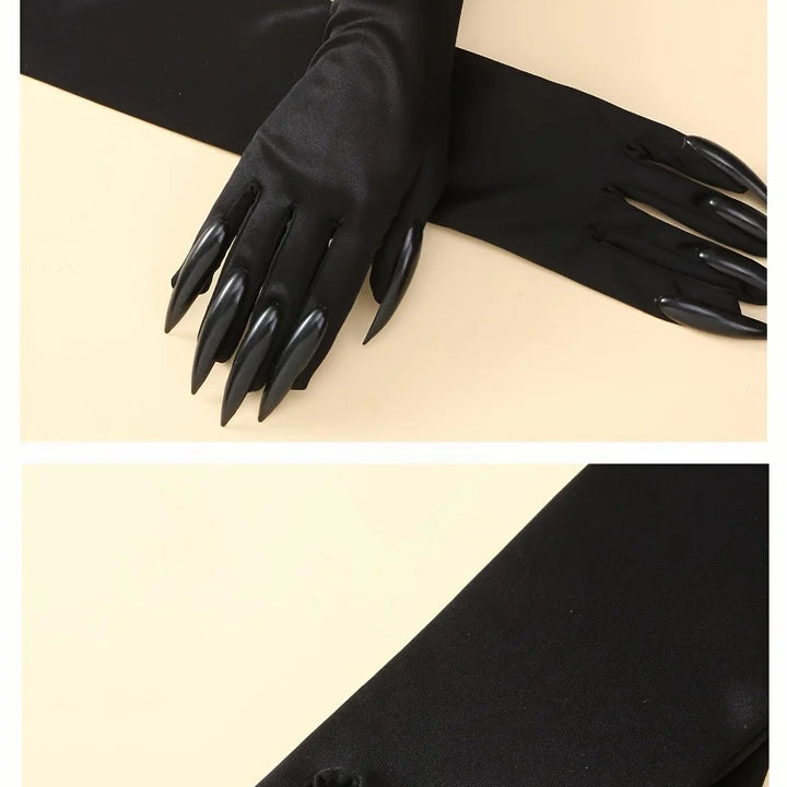 Halloween Funny Claw Gloves - Horror Long Nail Design, Suitable for Role Playing, Party Dress Up, and Thriller Performances