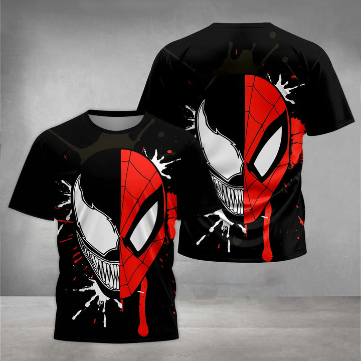 Marvels Venom Print Baby Clothing 5 to 14 Years Male Outdoor Clothes for Children Boy Girl Child T-Shirt Top Shirts