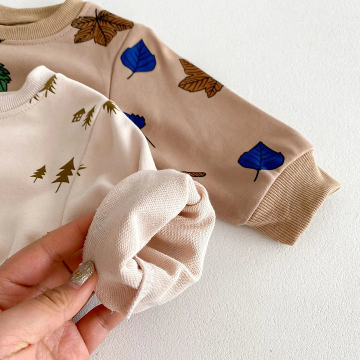 Newborn Baby Boy Girl Clothing Sets Spring Clothes 2PCS Outfits Long Sleeve Hoodie Top Sweatshirt+Elastic Pants Baby Items